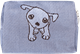 Kulturbeutel 12cm Hund Blau
