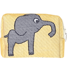 Pouch 12cm Elephant Yellow