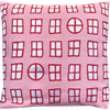 Kuddfodral 45x45cm Fönster Rosa