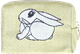 Pochette 12cm Lapin Jaune