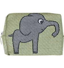 Pochette 12cm Éléphant Vert