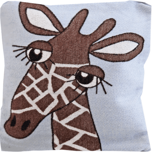 Taie d'oreiller douce 30x30cm Girafe