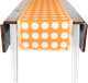 Chemin de table 35x150cm Marguerite Orange