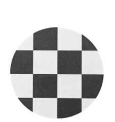 Coaster Checkered Dark-grey