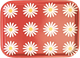 Tray Small Daisy Red