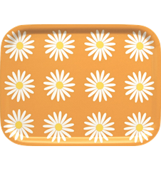 Tray Small Daisy Orange