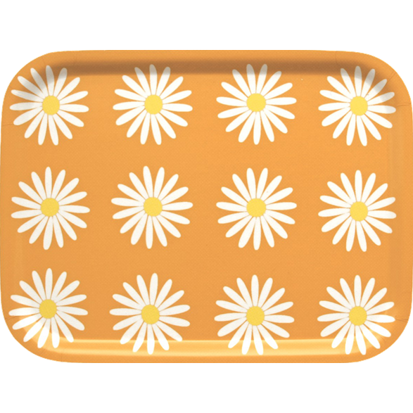 Bricka Liten Prästkrage Orange