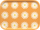 Tray Small Daisy Orange