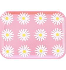 Bricka Liten Prästkrage Rosa