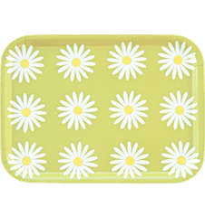 Tray Small Daisy Lime