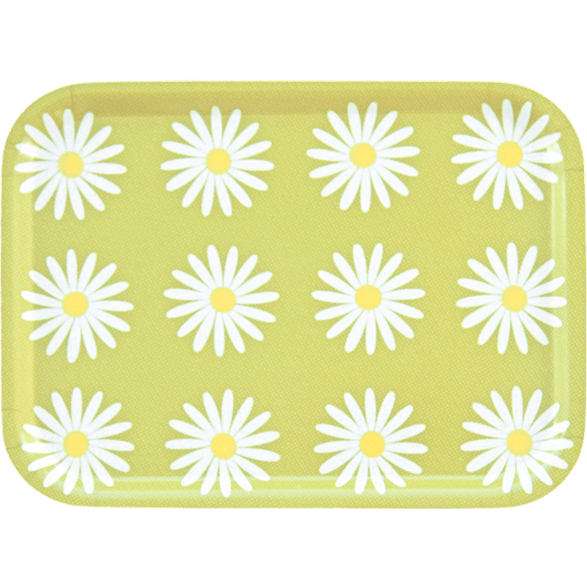 Tray Small Daisy Lime