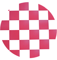 Pot mat Checkered Red