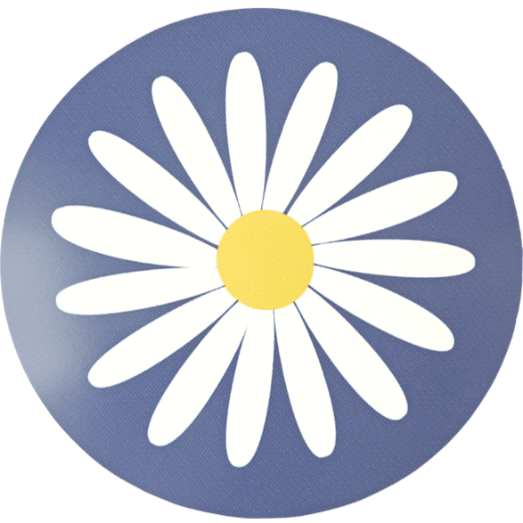 Dessous de Plat Marguerite Bleu