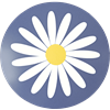 Dessous de Plat Marguerite Bleu