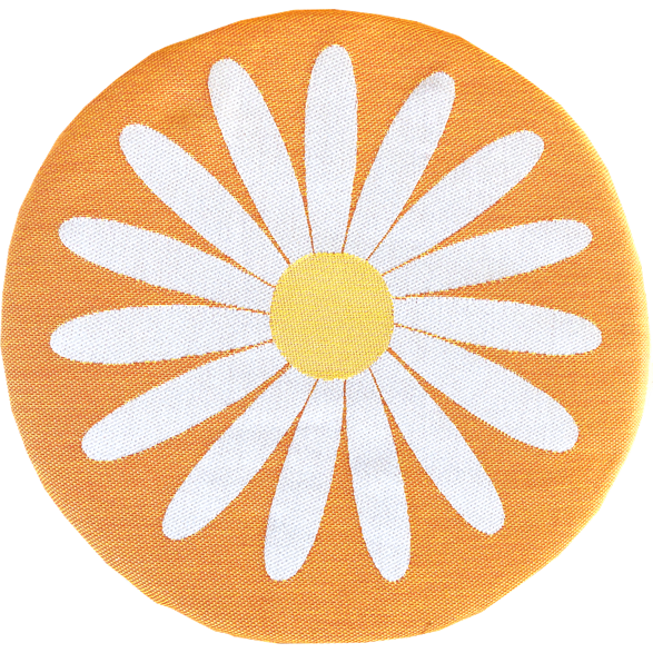 Stolsdyna Prästkrage Orange