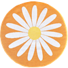 Stolsdyna Prästkrage Orange
