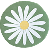 Seat cushion Daisy Green