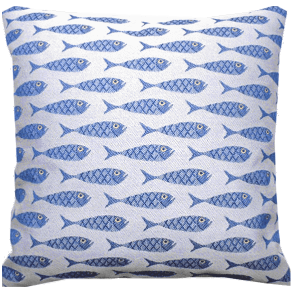 Taie d'oreiller 45x45cm Mini Poisson