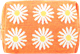 Pochette 12cm Marguerite Orange