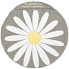Sitzkissen Wiesen-Margerite Grau