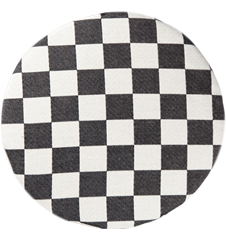 Seat cushion Checkered Black