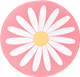 Seat cushion Daisy Pink