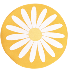 Seat cushion Daisy Yellow