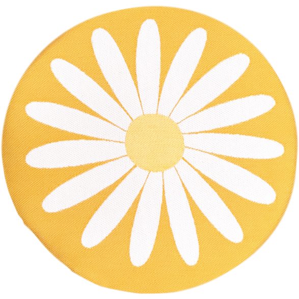 Coussin de siège Marguerite Jaune