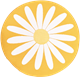 Seat cushion Daisy Yellow