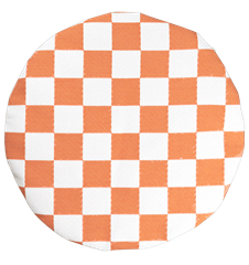 Coussin de siège Carreaux Oranges