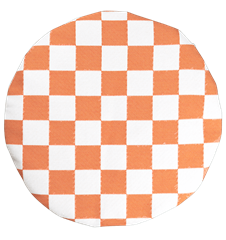 Seat cushion Checkered Orange