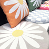 Coussin de siège Marguerite Gris Clair