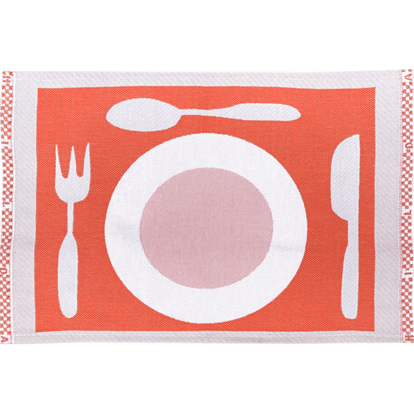 Table mat Plate Rusty Orange