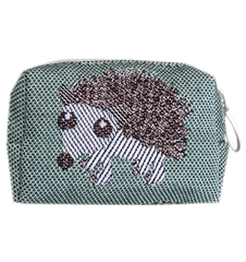 Pouch 8cm Hedgehog Green