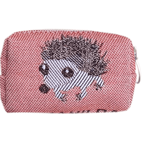 Pouch 8cm Hedgehog Rusty Red