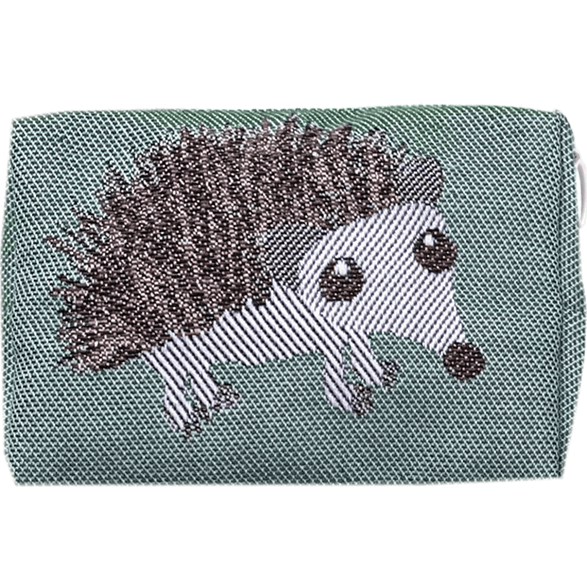 Pouch 12cm Hedgehog Green
