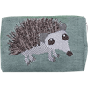 Pouch 12cm Hedgehog Green