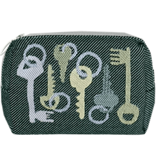 Pouch 12cm Keys Green