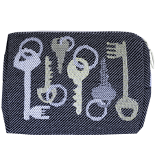 Pouch 12cm Keys Grey