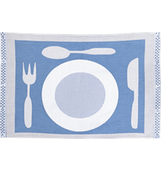 Tischset Teller Hellblau