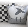 Cushion cover 45x45 Sheep Black and White