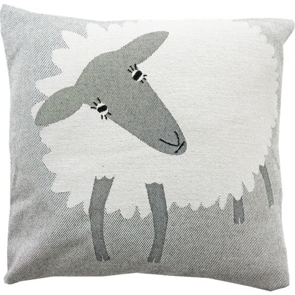 Cushion cover 45x45 Sheep Black and White