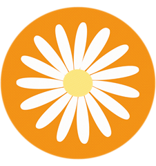 Grytunderlägg Prästkrage Orange