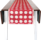 Chemin de table 35x150cm Marguerite Rouge