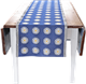 Stoff 35cm Wiesen-Margerite Blau