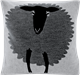 Cushion cover 45x45 Sheep Grey and White