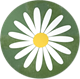 Dessous de Plat Marguerite Vert
