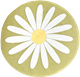 Coussin de siège Marguerite Lime