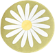 Seat cushion Daisy Lime