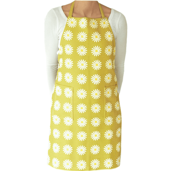 Tablier Marguerites Lime